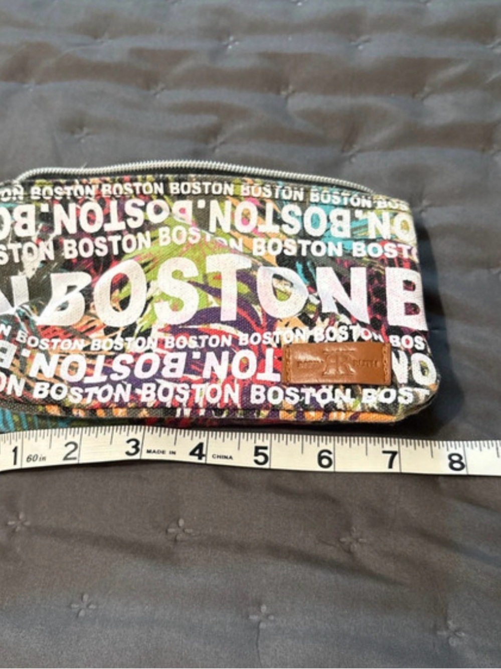 Robin Ruth Multicolor Boston Print Wristlet - Picture 6 of 7